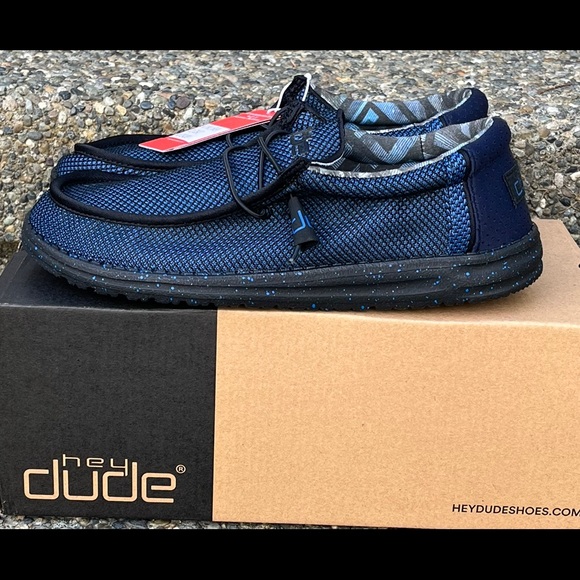 Hey Dude Wally Shoes Cobalt Buckle 